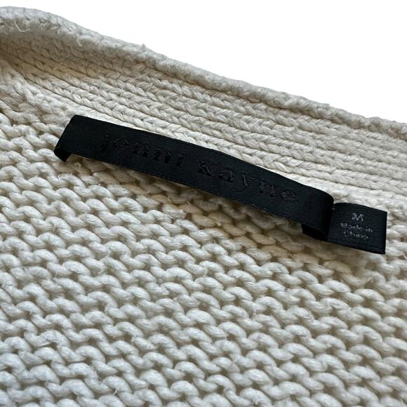 JENNI KAYNE Cody Cardigan Knit Sweater Women's Size Medium V-Neck Button Front - Picture 10 of 10